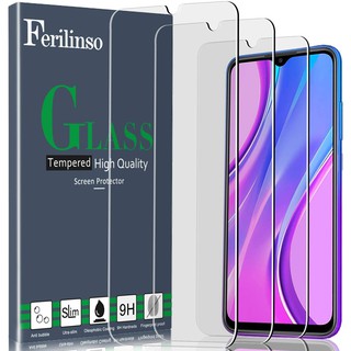 Kính cường lực trong suốt cho Xiaomi Redmi 9 (Kèm miếng lau)