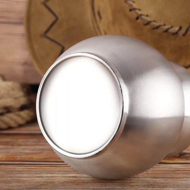 Bình hồ lô inox 2 lít có tặng kèm bao da