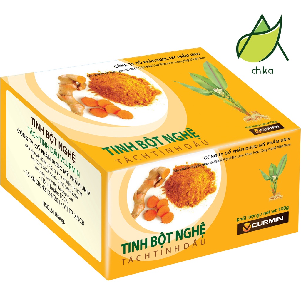 Tinh Bột Nghệ Tách Tinh Dầu VCurmin Viện Khoa Học Công Nghệ 100g