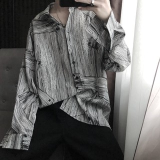 [Sẵn] Áo sơ mi nam ulzzang họa tiết lạ