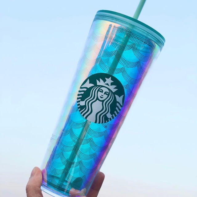 Ly nhựa Starbucks Coldcup size Venti - mùa hè USA bản vay cá