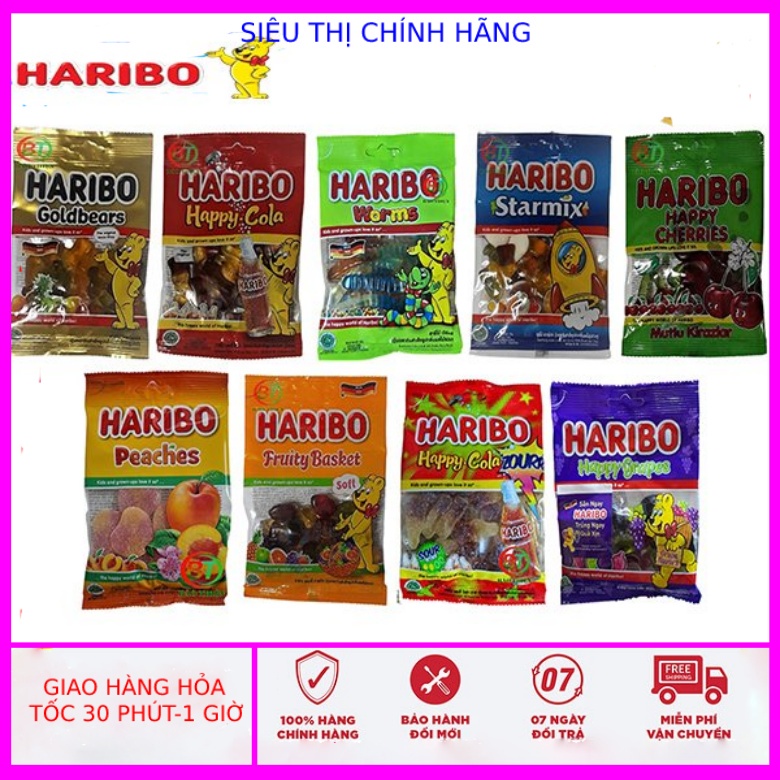 Kẹo Dẻo Haribo Nhập Khẩu Đức 80Gr (6 loại)