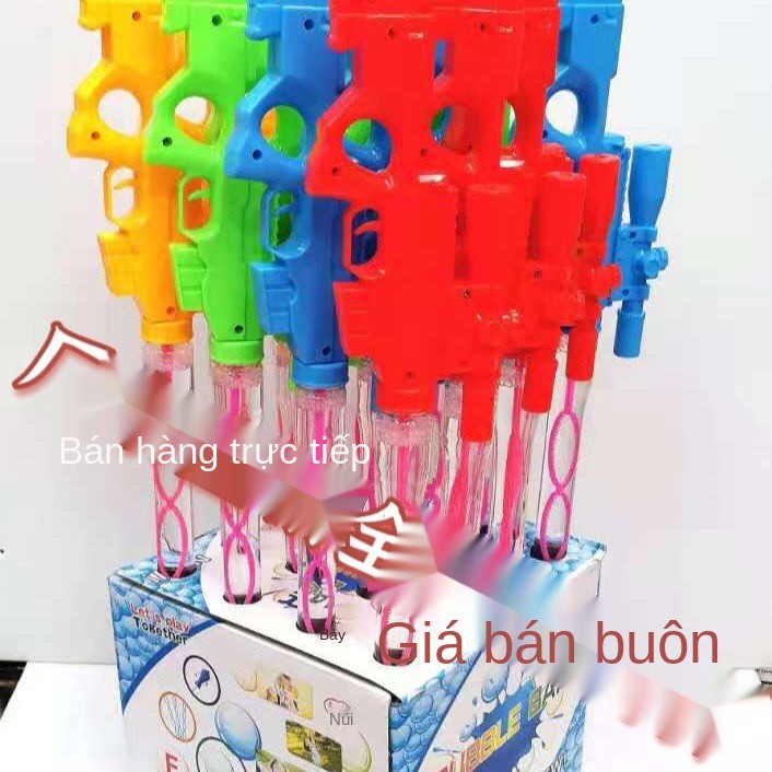 Máy bong bóng net red bubble gun đồ chơi nước trẻ em nhà sản xuất bán buôn cửa hàng nóng