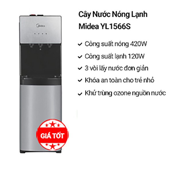 CÂY NƯỚC NÓNG LẠNH MIDEA YL1566S