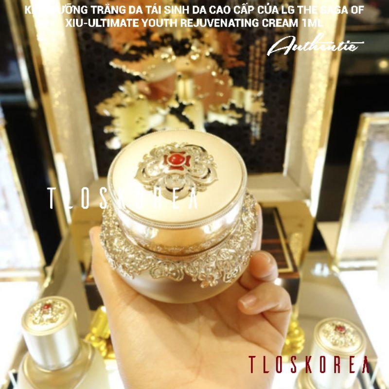 10 Gói Kem Dưỡng Trẻ Hóa/Chống Lão/Tái Sinh Da-The Saga Of Xiu Ultimate Youth Rejuvenating Cream 1Ml ( Sample)