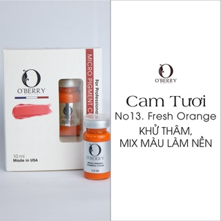 MỰC PHUN XĂM MÔI BÁM NHANH BONG ĐẬM O'BERRY NHẬP KHẨU ĐỘC QUYỀN HOA KỲ - MÀU CAM TƯƠI