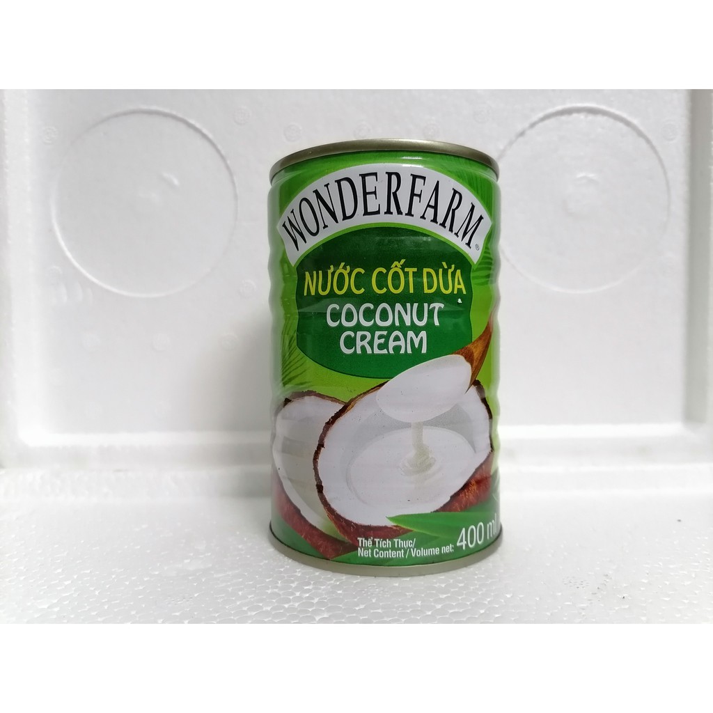 Nước cốt dừa WONDERFARM Coconut Cream 400ml (halal)