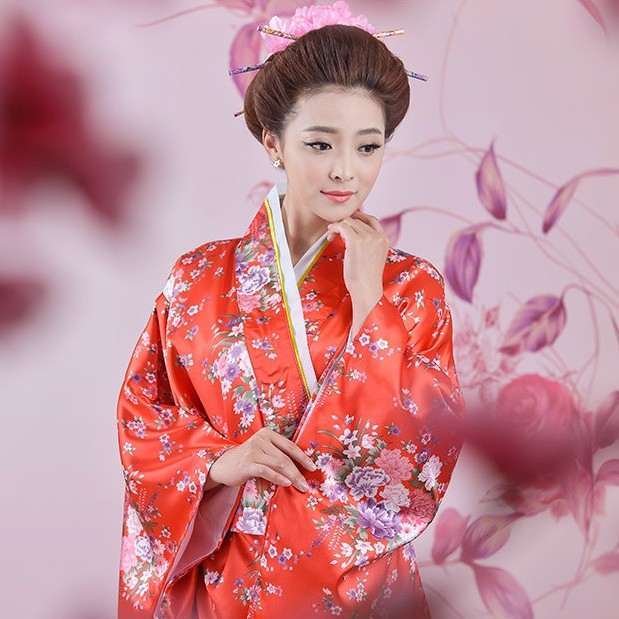 Kimono yukata hoa anh đào, hàng về sau 10 ngày.