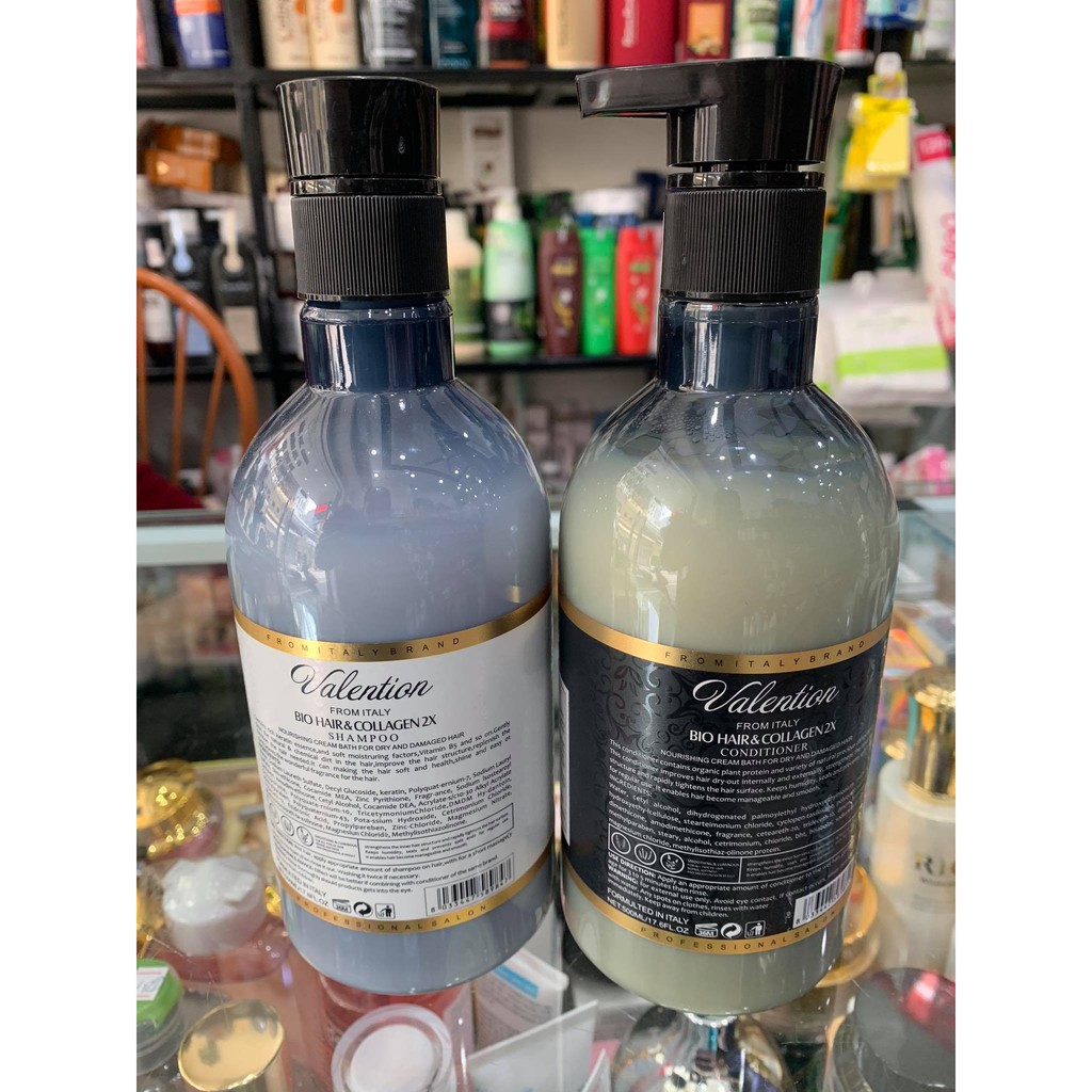 CẶP DẦU GỘI XẢ VALENTION BIO HAIR & COLLAGEN 2X 800ML X2