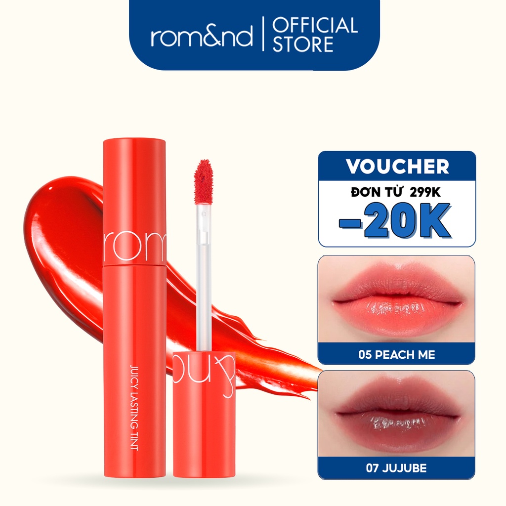Son Tint lì ngọt ngào Hàn Quốc Romand Juicy Lasting Tint 5.5g