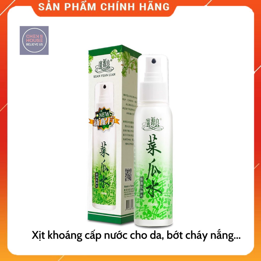 Xịt khoáng mướp hương KUAN YUAN LIAN Đài Loan 100ML