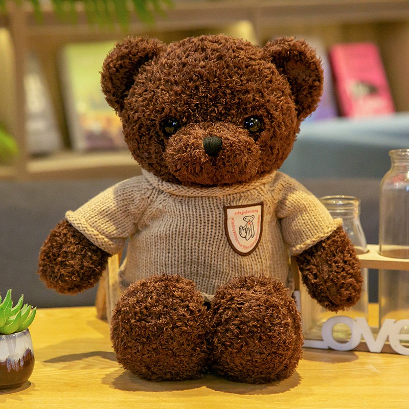 [ 38cm ] Gấu Bông Teddy Quà Tặng Lưu Niệm