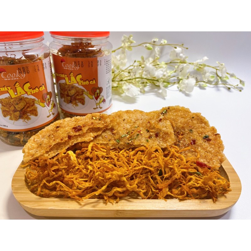 Cơm cháy khô gà Cooky [rẻ vô địch], KL hàng chuẩn 100g - Khô gà lá chanh Cooky | BigBuy360 - bigbuy360.vn