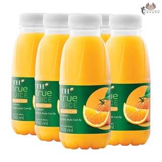 Nước cam tự nhiên (99,94% Nước cam ép) – TH TRUE JUICE- Lốc 06 chai 350ml