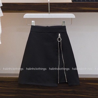 Chân váy chữ A dáng ngắn có khoá kéo ngược M365