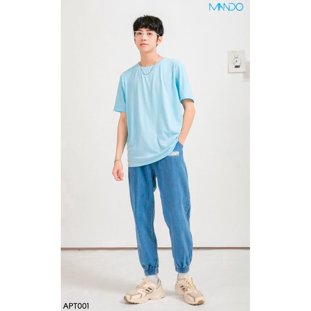 Áo Phông Áo Thun Nam MANDO Trơn Cotton Kiểu Dáng Basic Phong Cách Thời Trang Hàn Quốc APT01 | BigBuy360 - bigbuy360.vn