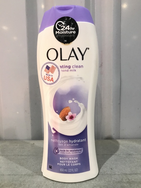 Sữa tắm Olay Body wash Hydrating Clean Almond Milk 650ml