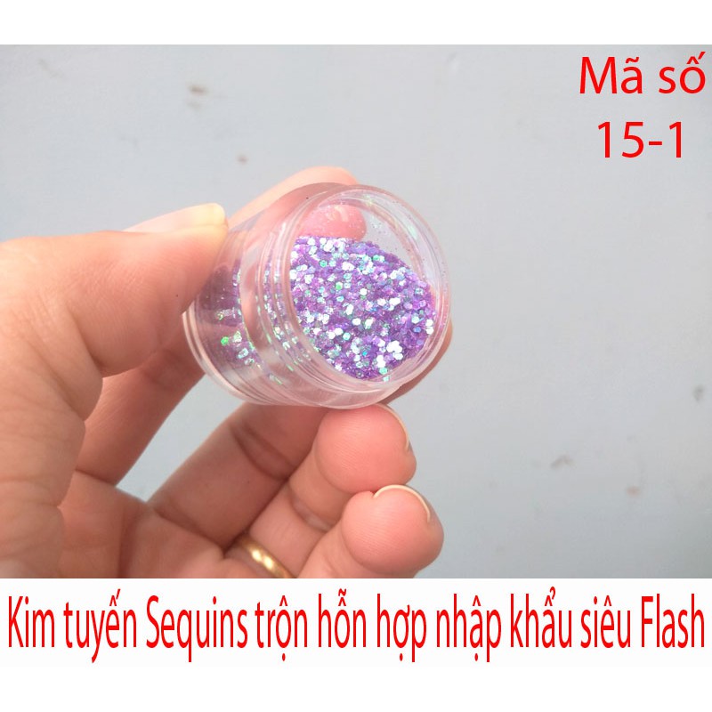 Kim tuyến Sequins siêu sáng mã số 15-1