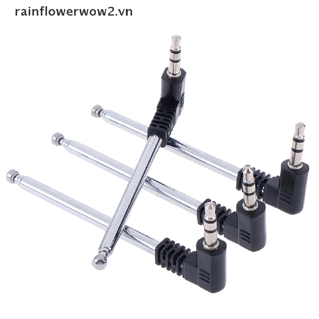 Bộ 4 Ăng Ten Radio FM 8.8 inch Bằng Kim Loại 3.5mm Đa Năng Cho Điện Thoại