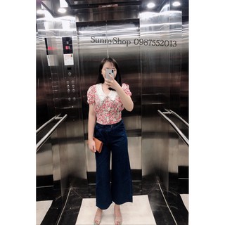 [ ẢNH THẬT] Quần bò jeans suông - cạp chun co giãn, quần bò giấy ống rộng thời trang