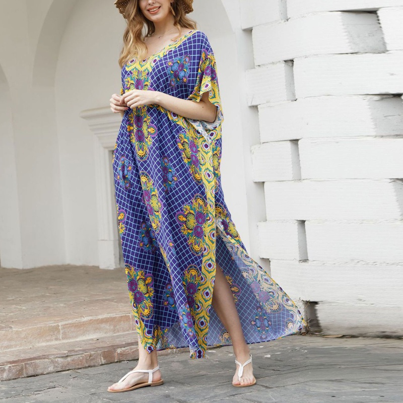 Đầm Đi Biển Dáng Dài Che Phủ Toàn Diện Thiết Kế Dễ Thương