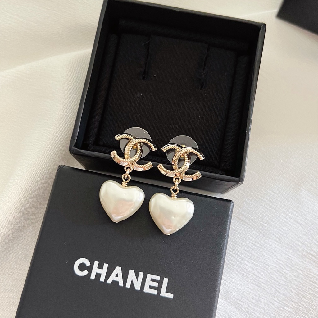 Bông Tai Mạ Bạc 925 Hình Trái Tim Thời Trang