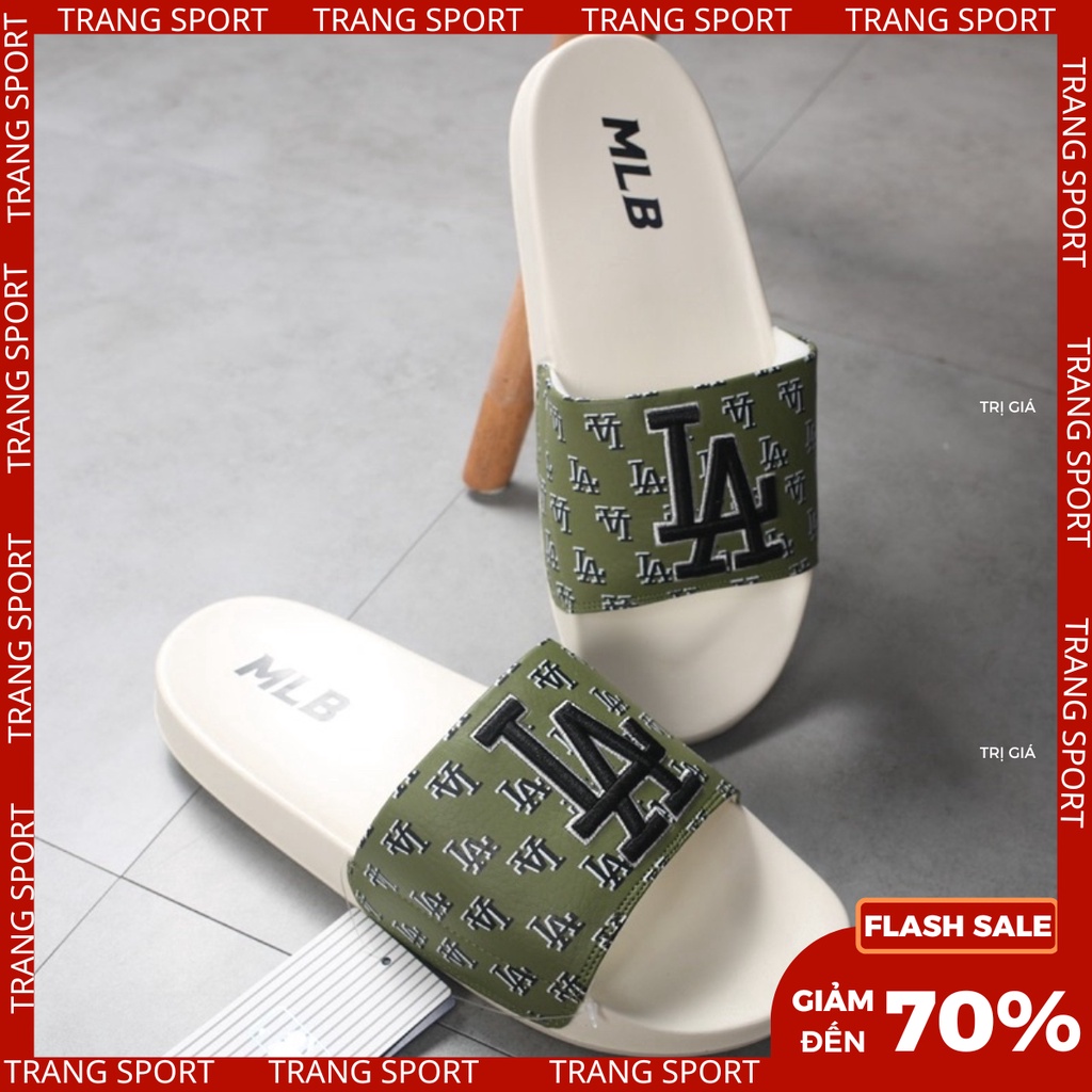 Dép MLB sandal nam nữ unisex thêu nổi phối màu độc đáo Fullbox
