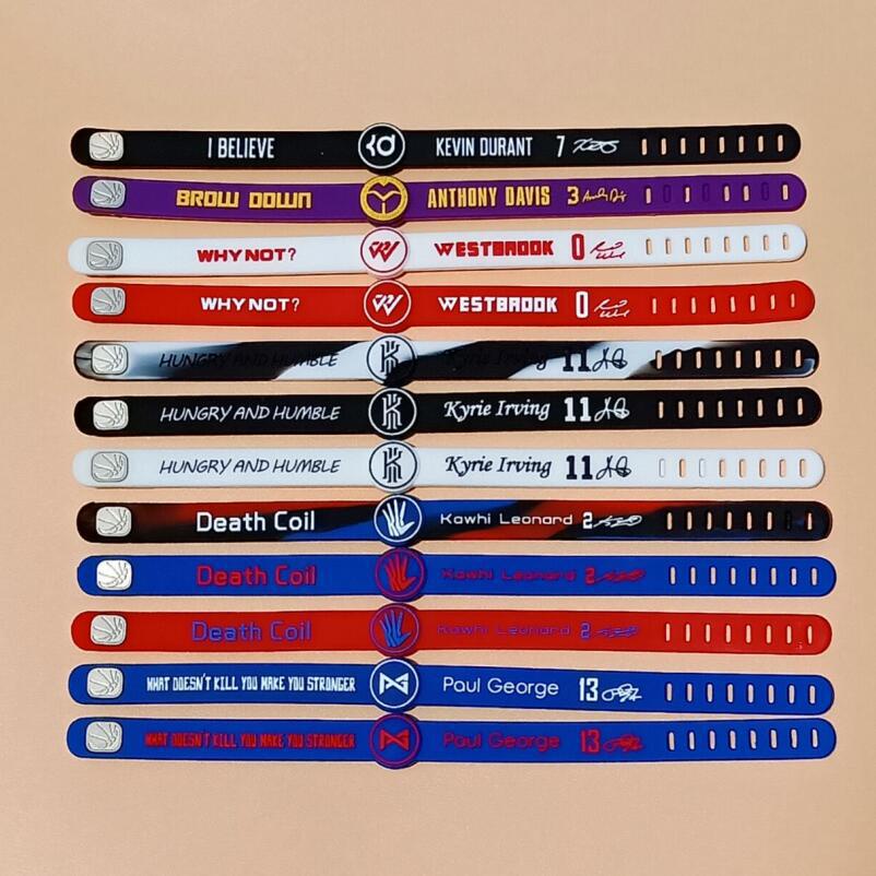 Nba Vòng Tay Silicon Phong Cách Bóng Rổ