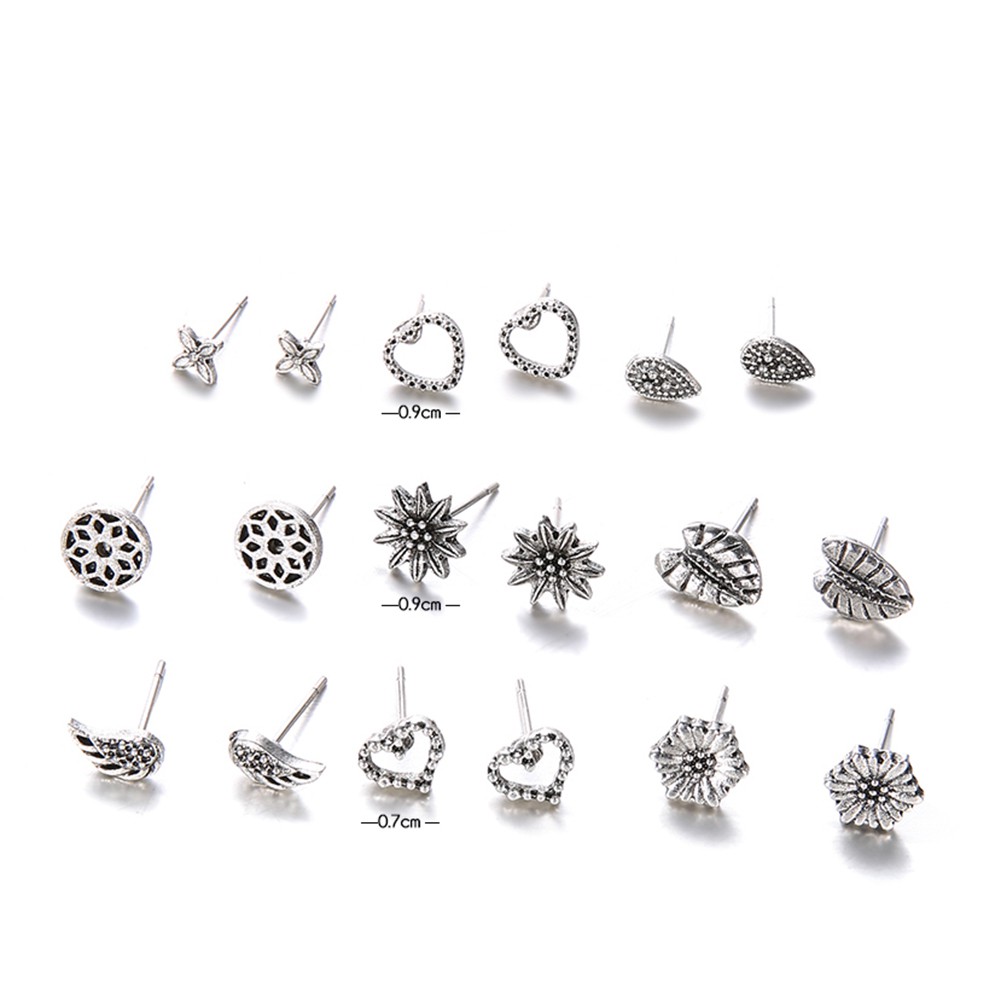 Set 9 Đôi Khuyên Tai Phong Cách Bohemian Cổ Điển Dành Cho Nữ