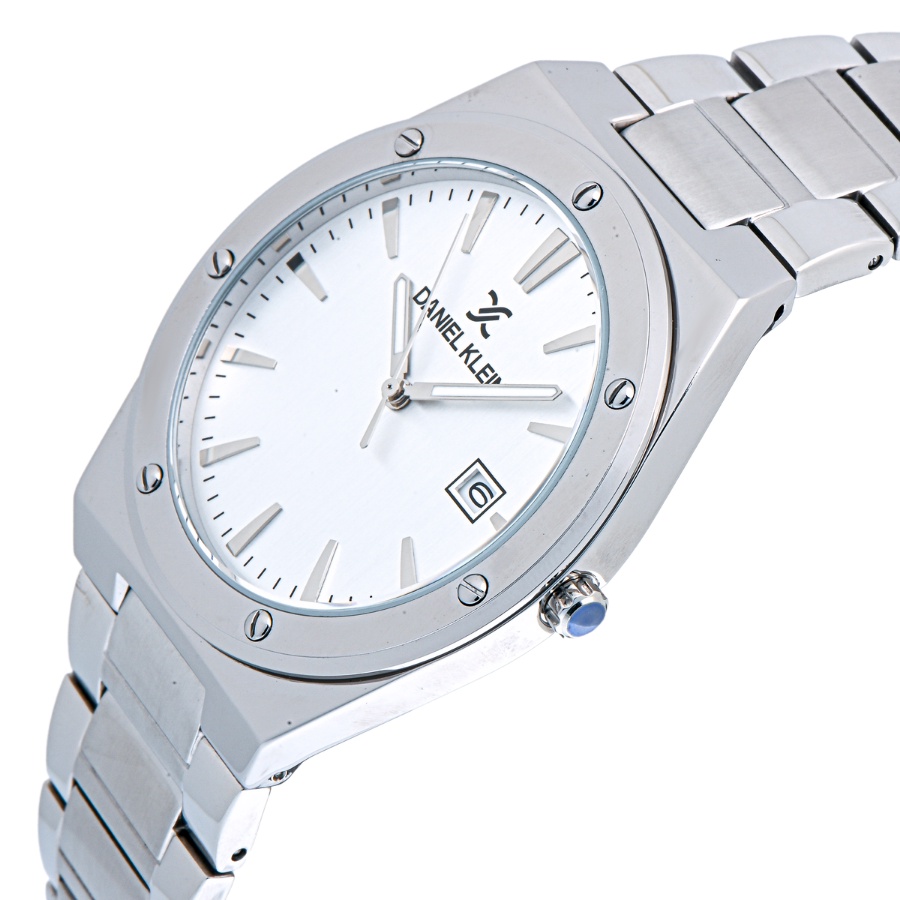 Đồng hồ nam chính hãng Daniel Klein DK.1.12819 chống nước, mặt số hiệu ứng Sunray, có lịch ngày, dây thép không gỉ | BigBuy360 - bigbuy360.vn