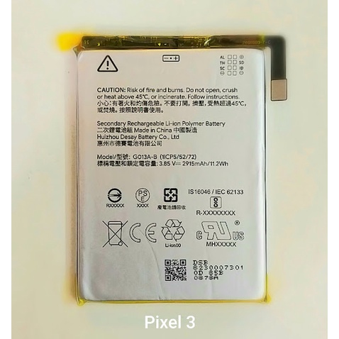 Thay pin Google Pixel 3 (5.5″) G013A-B 2915mAh