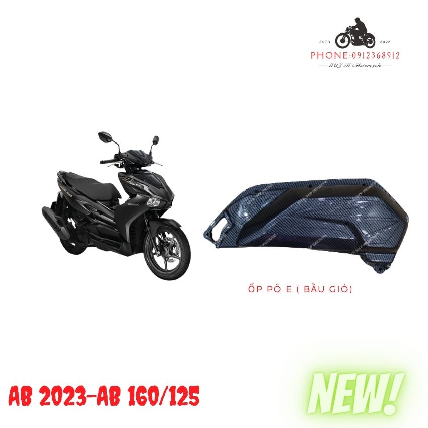 Bộ Phụ kiện ốp xe AirBlade  đời 2022 - 2023 loại 125/160 Carbon full