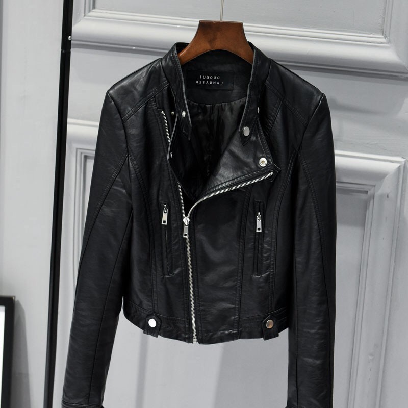 Áo khoác da nữ cao cấp, kiểu dáng thời trang