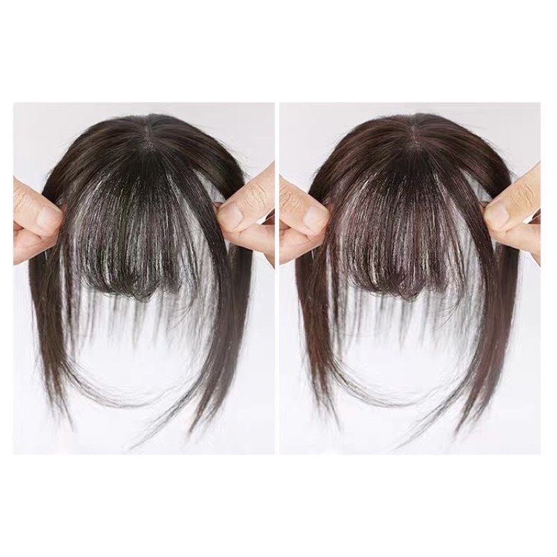 Tóc giả mái phủ hói có mái có rãnh da đầu