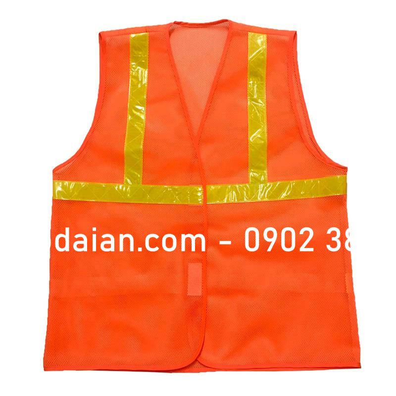 Áo phản quang lưới công nhân - phản quang nhựa