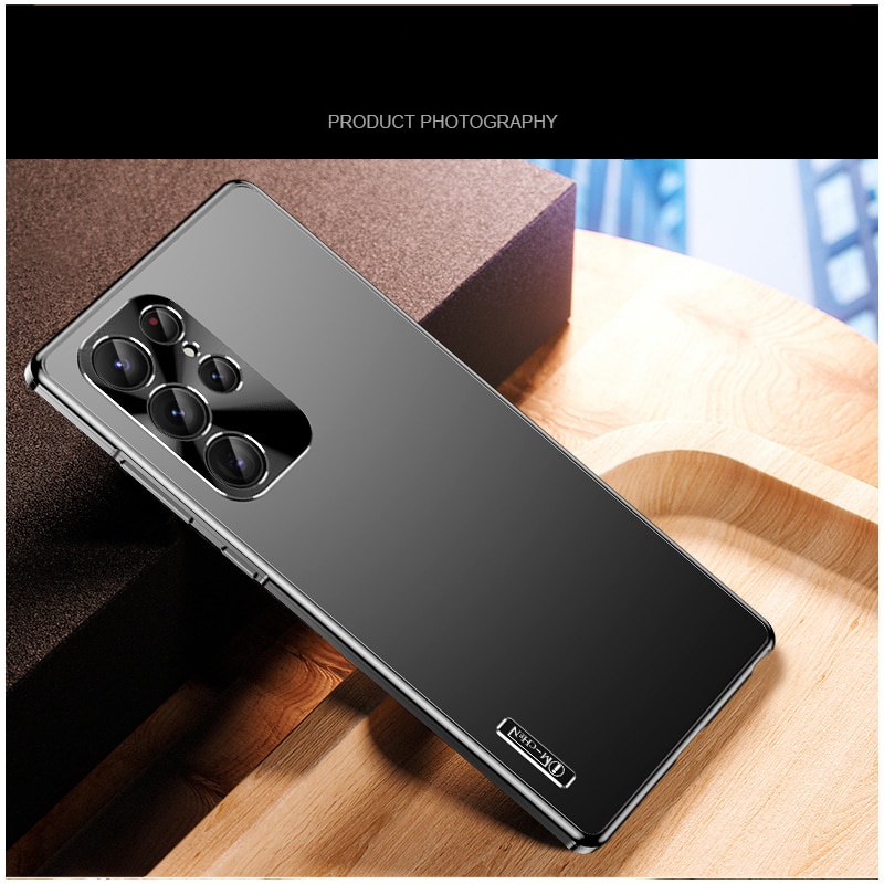 Ốp Điện Thoại Hợp Kim Titan Từ Tính Siêu Mỏng Bảo Vệ Ống Kính Máy Ảnh Cho Samsung Galaxy S22 S21ultra S22 Plus