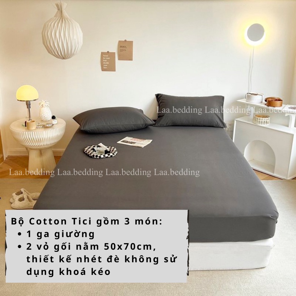 Sét Ga Gối Cotton Tici Notag Phong Cách Hàn Quốc