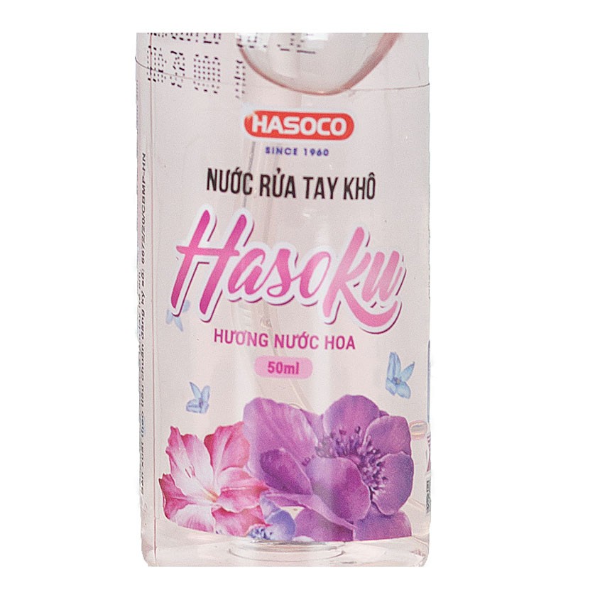 Nước rửa tay khô Hasoco Hasoku Hương Nước hoa - Công nghệ Nhật Bản - Chai ấn 50ml