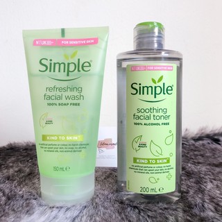 Sữa rửa mặt Simple cho da nhạy cảm
