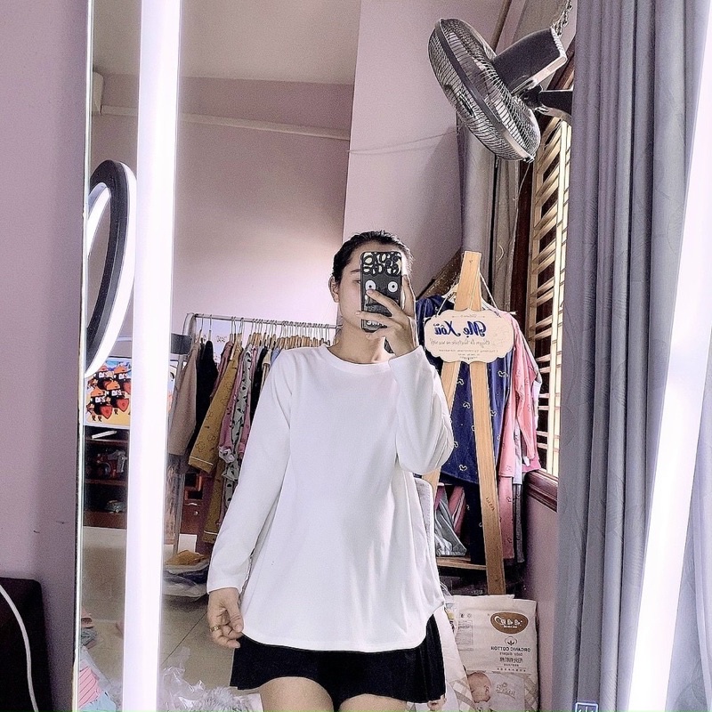 Áo bầu mùa đông - Áo tăm nhung ấm áp