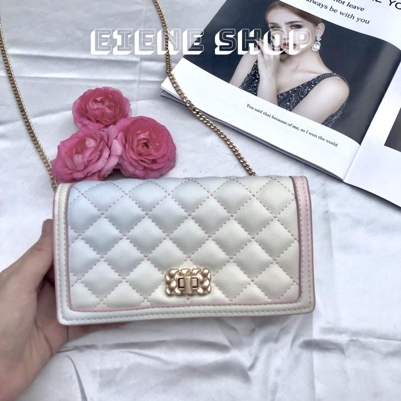 Túi Trám Nữ Cnk Đeo Chéo Clutch CNK Có Dây Đeo Tháo Dời Bản Khoá Xoay