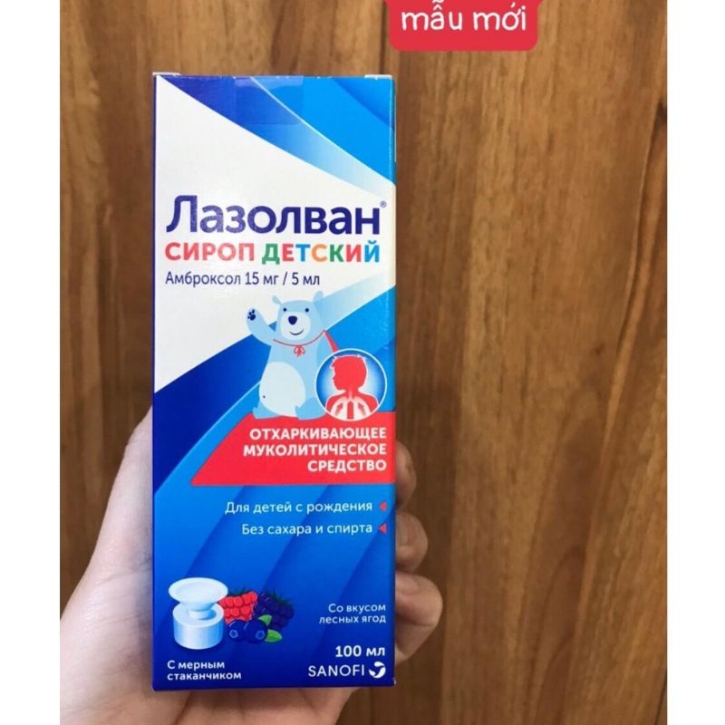 Siro ho long đờm Lazolvan Nga 100ml