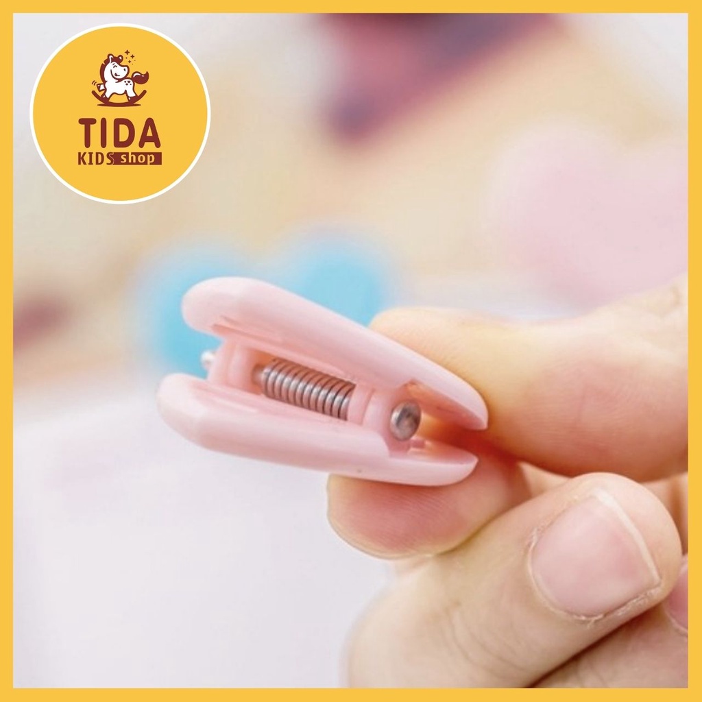 Kẹp Nhựa Hình Trái Tim ⚡️ HOT TREND ⚡️ 2,5*3,5cm, Kẹp nhựa Vintage Trang Trí Nhà Cửa, Góc Học Tập TiDa Kids Shop