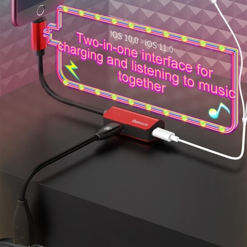Jack chuyển đổi tai nghe chính hãng Baseus L37 hỗ trợ mic khi chơi game -  Bảo hành 12 tháng
