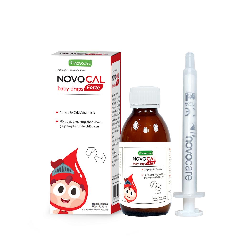 Canxi cho bé Novocare - Novocal Baby Drops Forte canxi sữa bổ sung canxi, D3 cho bé giúp xương chắc khỏe, tăng chiều cao