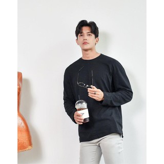 áo thun tay dài nam nữ form rộng Sleeves Tay dài BLACK BASIC Unisex màu đen Ngầu Store
