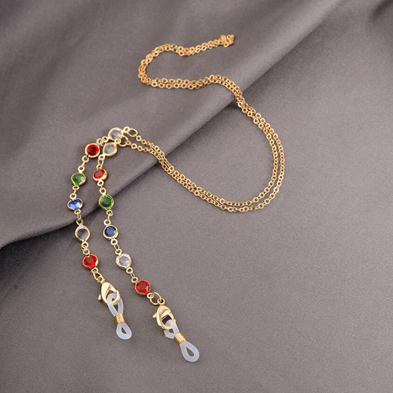 Dây đeo mắt kính đính ngọc trai giả thời trang dành cho nữ