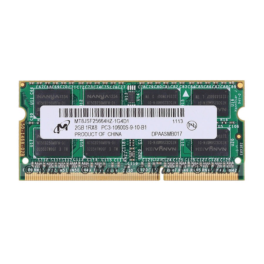 Ram Laptop Ram Micron DDR3 2G PC3-10600s Bus 1333 Mhz BH 60 Tháng | WebRaoVat - webraovat.net.vn