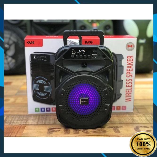 Loa karaoke Bluetooth KA99 Nhập Thái Lan - Tặng 2 Mic Hát Song Ca, Loa  Karraoke không dây  - Thẻ Nhớ USB Đài FM