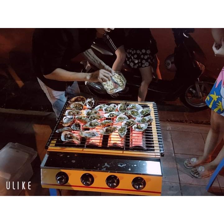 Bếp nướng BBQ, hàu nướng, nem nướng 4 đầu đốt họng dài ET-K255 Cũ